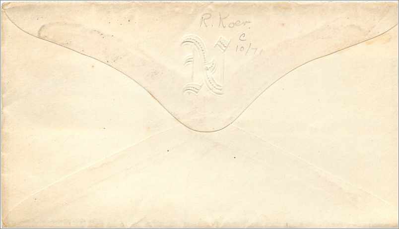 Lettre Cover Etats-Unis 3c New York Train — Verso