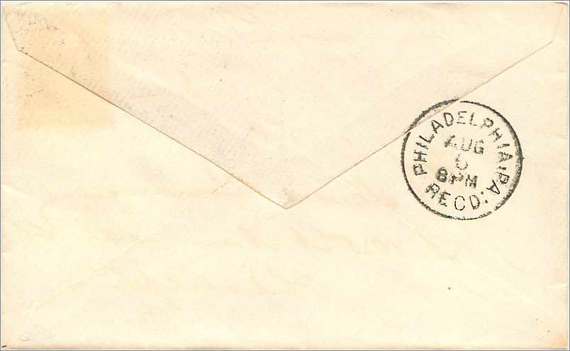 Lettre Cover Etats-Unis 3c Cincinnati — Verso