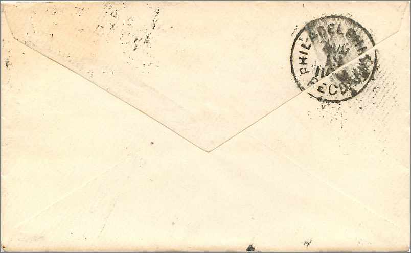 Cincinnati — carte postale envoyée vers Philadelphie — éditeur inconnu, n° de série non visible — Rückseite