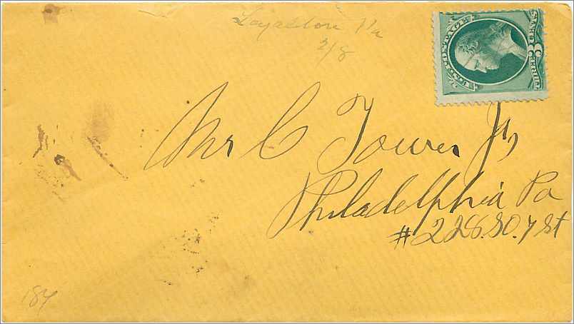 Lettre Cover Etats-Unis 3c 