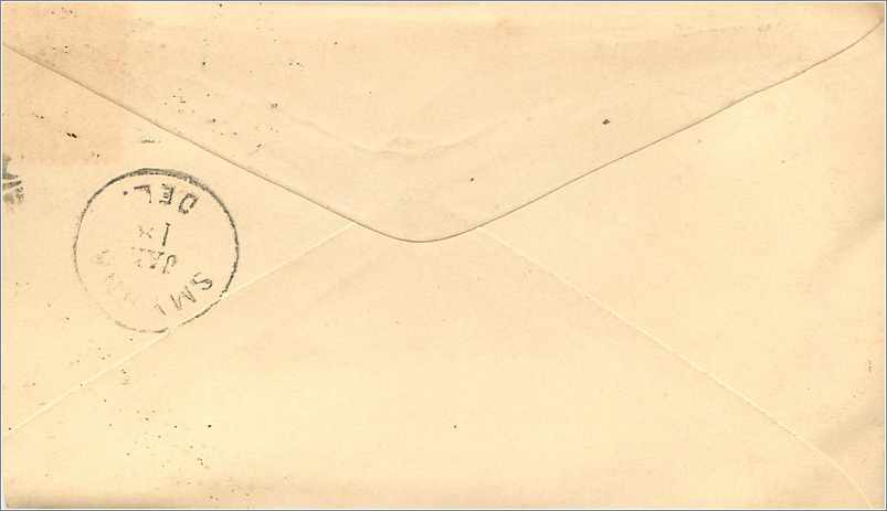 Lettre Cover Etats-Unis 2c Philadelphia  — Rückseite
