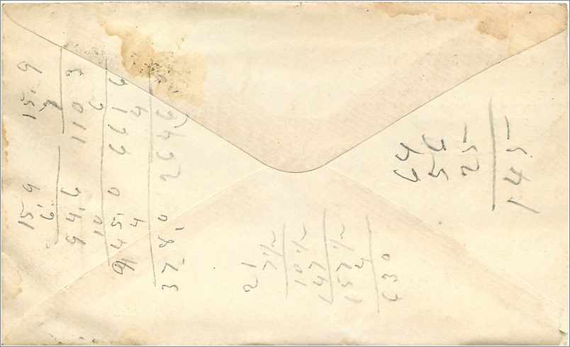 Lettre Cover Etats-Unis 3c Produce Fruits — Rückseite