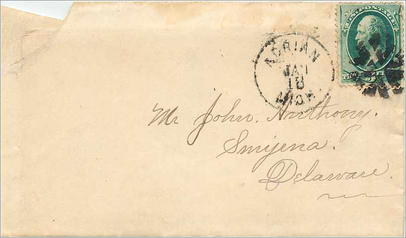 Lettre Cover Etats-Unis 3c Adrian