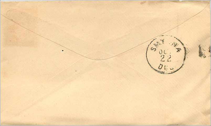 Lettre Cover Etats-Unis 2c Philadelphia  1883 — Verso