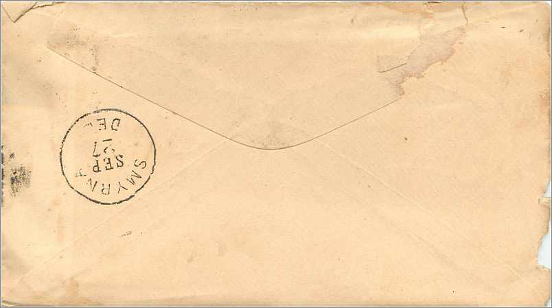 Lettre Cover Etats-Unis 3c Philadelphia  1883 — Verso