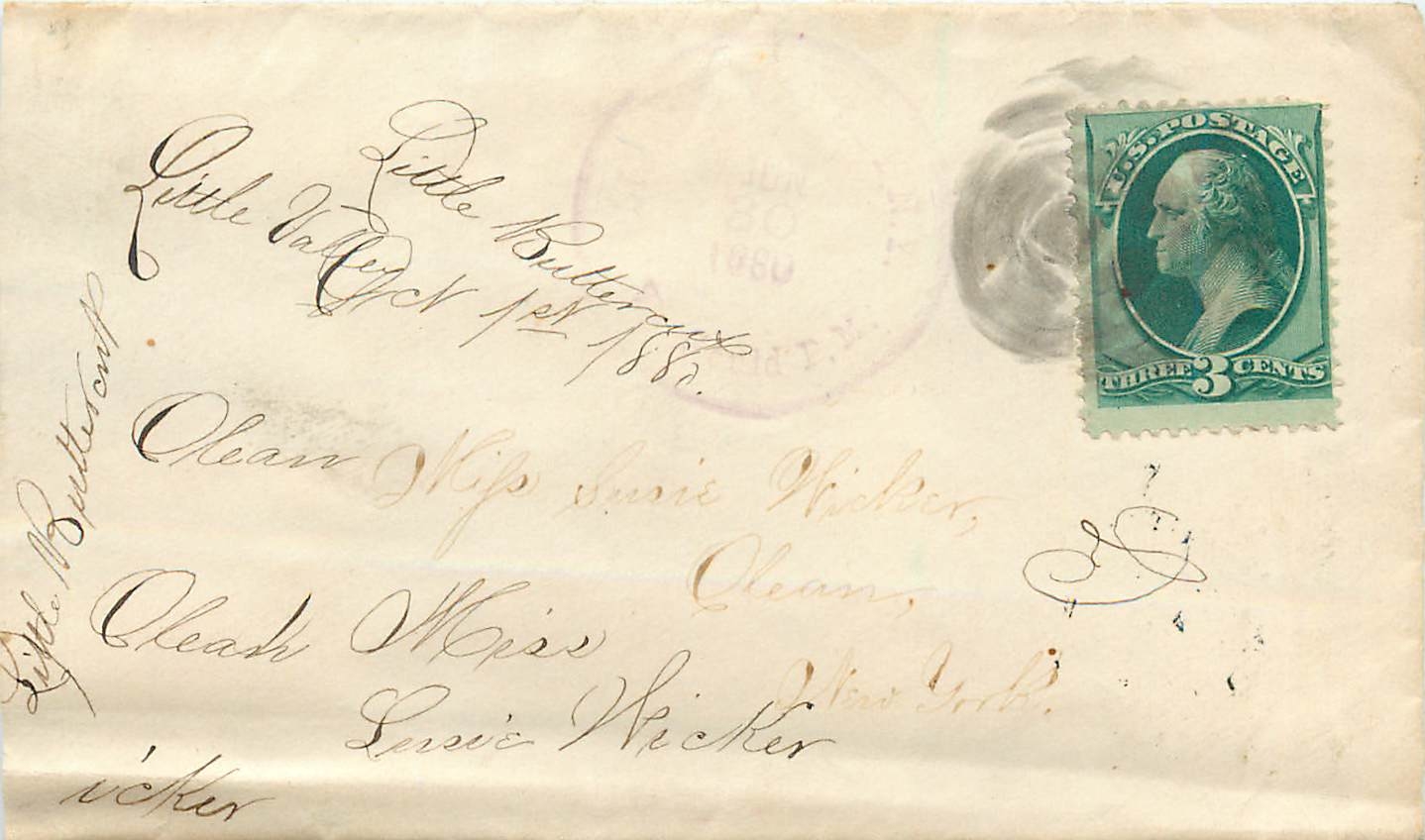 Little Butterworth — Lettre à Louis Wicker — Éditeur non visible