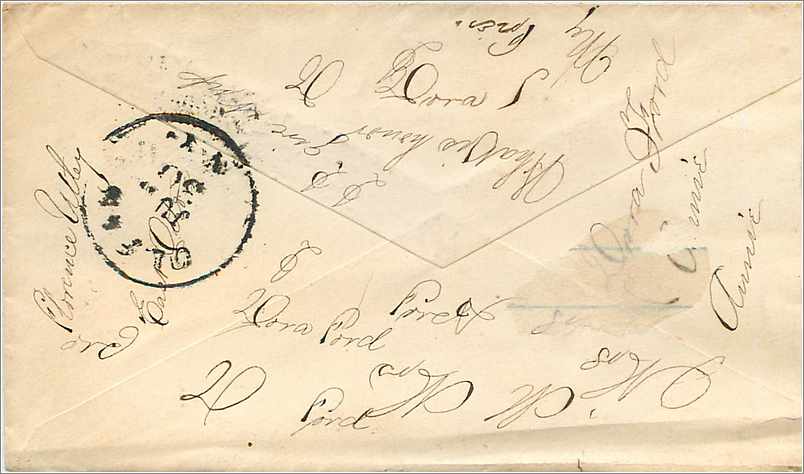 Little Butterworth — Lettre à Louis Wicker — Éditeur non visible — Rückseite