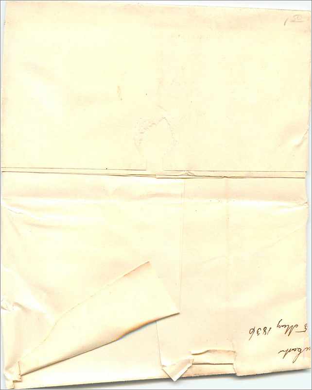 Lettre Cover Etats-Unis Boston 1836 — Back