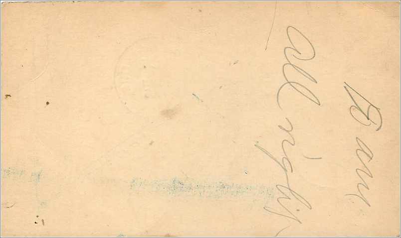 Lettre Cover Etats-Unis Jefferson 1901 — Rückseite