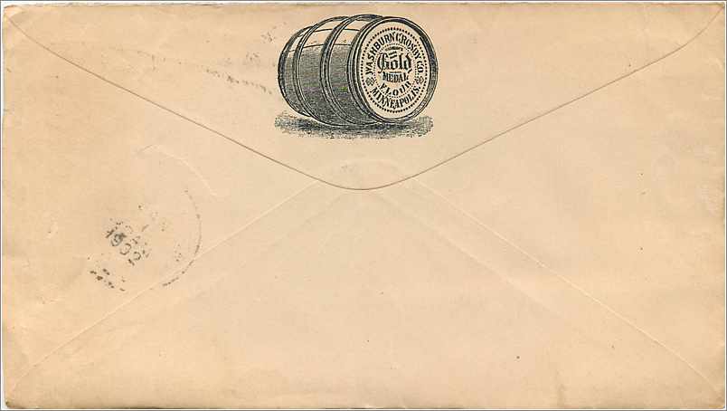 Lettre Cover Etats-Unis 2c Dewell Grocers New Haven 1901 — Back