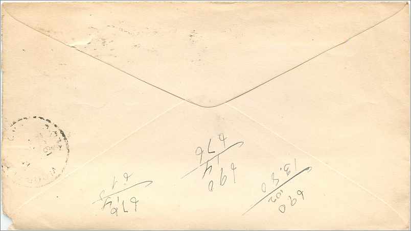 Lettre Cover Etats-Unis 2c Bradely Smith New Haven 1902 — Back