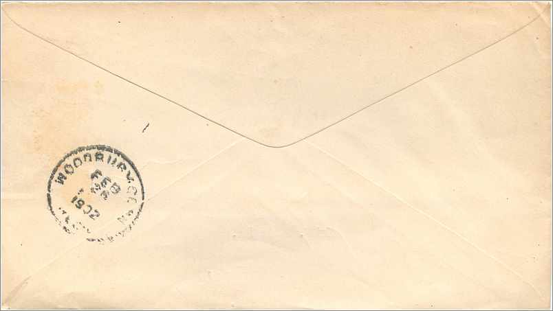 Lettre Cover Etats-Unis 2c Bradley Smith Co New Haven 1902 — Rückseite