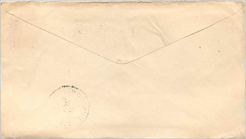 Lettre Cover Etats-Unis 2c Bradley Smith Co New Haven 1903 — Rückseite