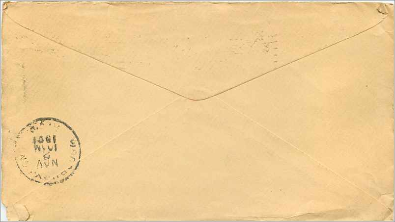 Lettre Cover Etats-Unis 2c Austin Nichols Grocers New York 1902 — Rückseite