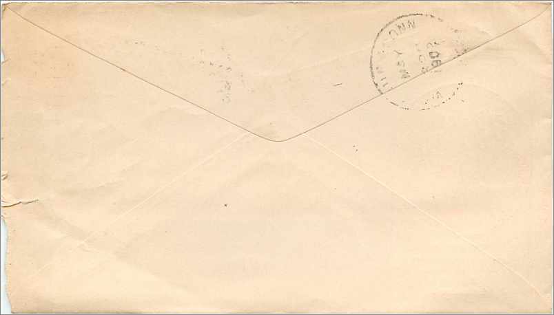 Lettre Cover Etats-Unis 2c Bay State Winona Minn 1903 Waterbury — Verso