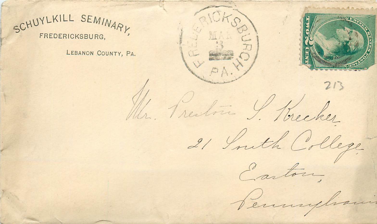 Lettre Cover Etats-Unis Boston May