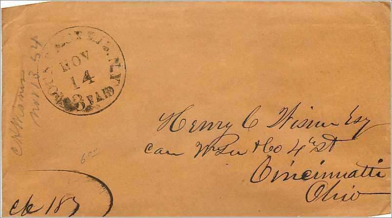 Lettre Cover Etats-Unis New York 