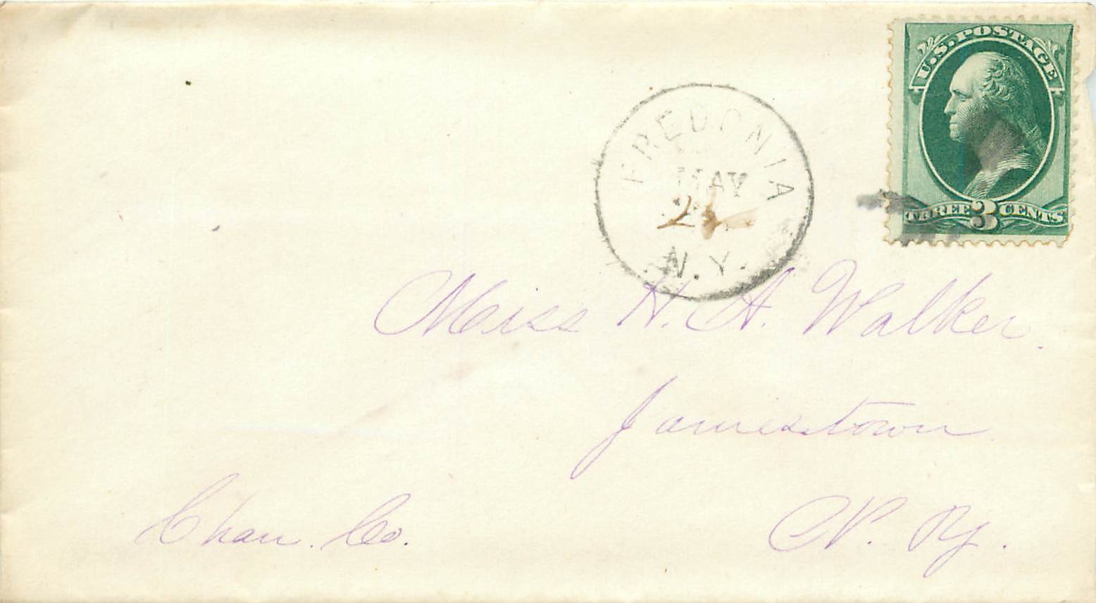 Lettre Cover Etats-Unis 3c 
