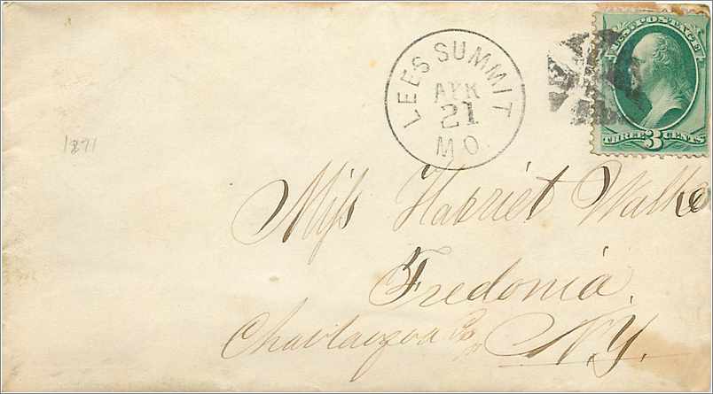 Lettre Cover Etats-Unis 3c Lees Summit