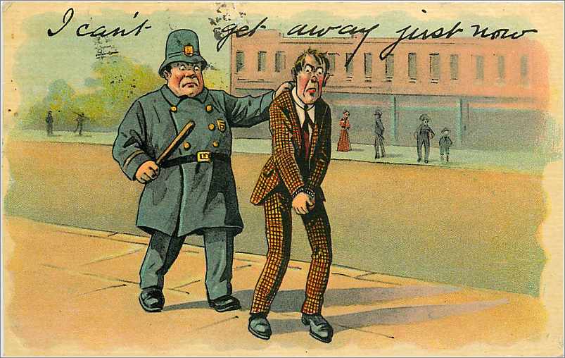 CPA US Parcel Service 1913 Police