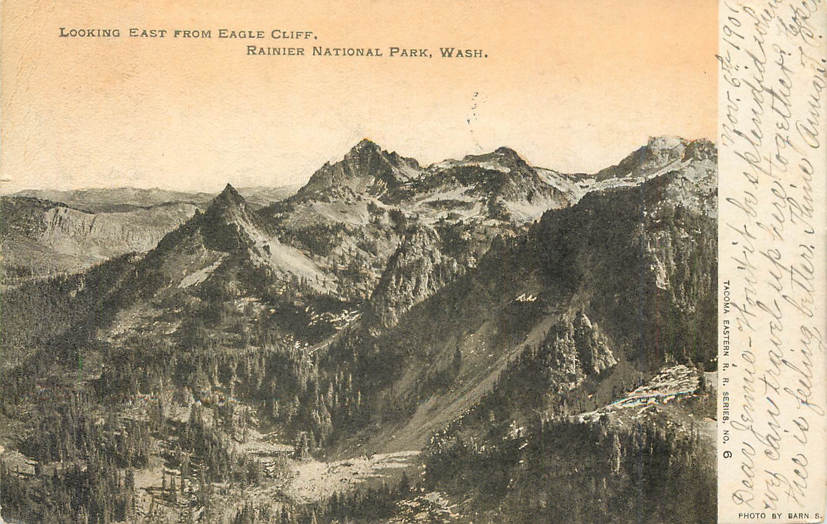 CPA Looking East from eagle Cliff Rainier National Park Wash