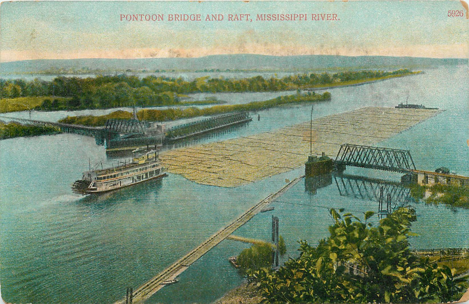 CPA Pontton Bridge and Raft Mississipi River