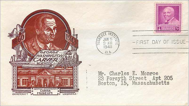 Lettre Cover Etats-Unis FDC Tuskegee Institute 1948 Carver Scientist