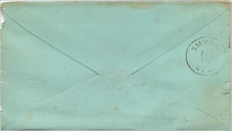 Carte postale de Philadelphia — Cox & Sons — timbre 2 cents — Rückseite