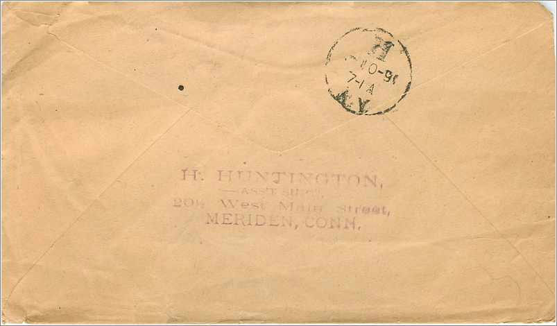 Lettre Cover Etats-Unis Metropolitan Life Inusance Building — Rückseite
