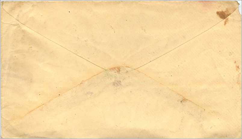 Lettre Cover Etats-Unis 3c Chazy to Pepperell  — Verso