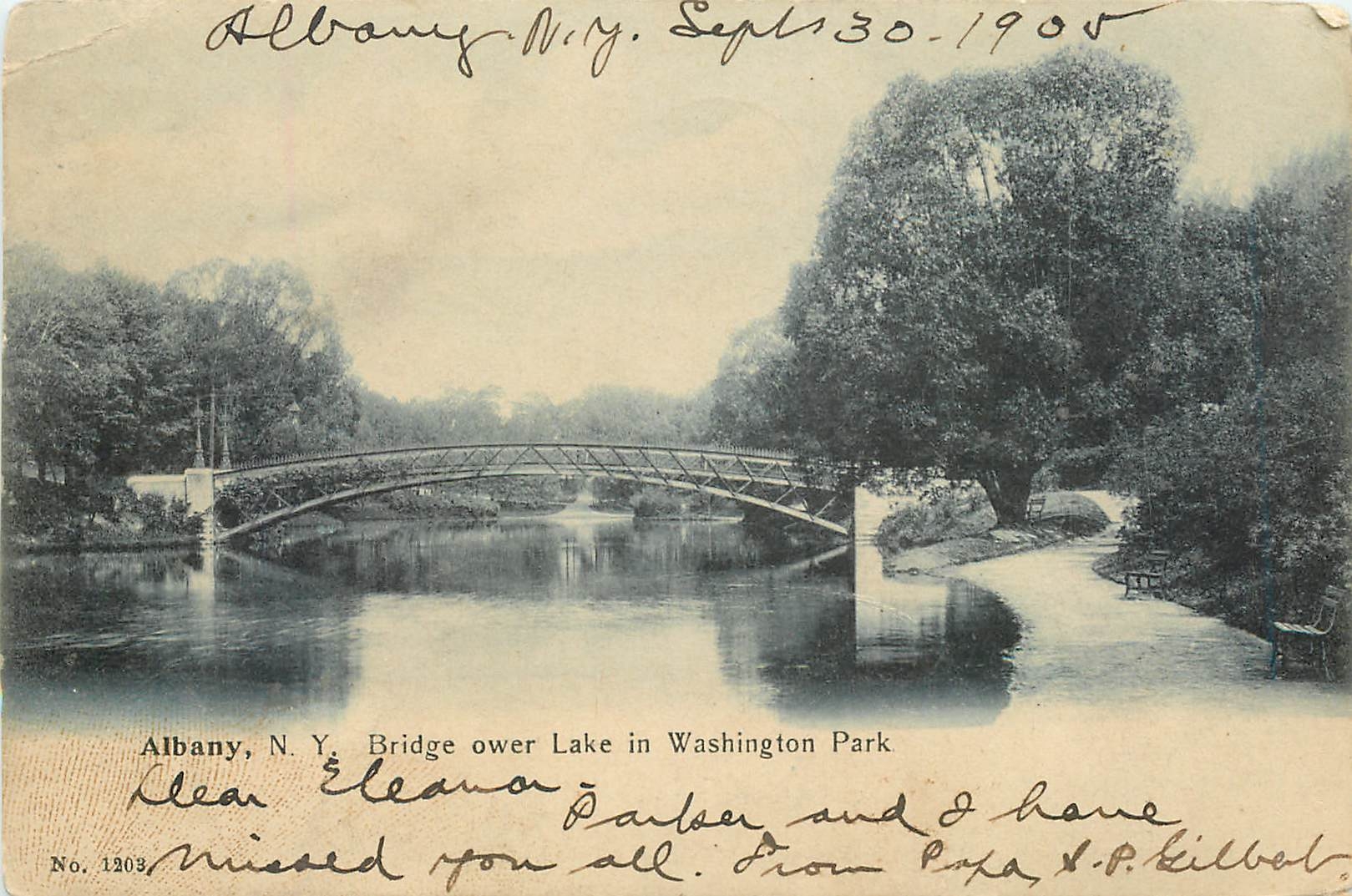 CPA Albany NY Bridge ower lake in Washingotn park