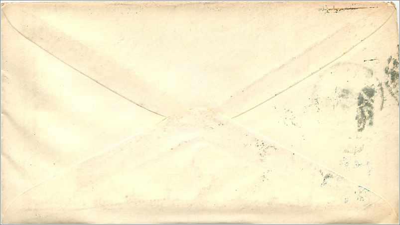 Lettre Cover Etats-Unis 3c Fairfield to New York Return to writer — Rückseite