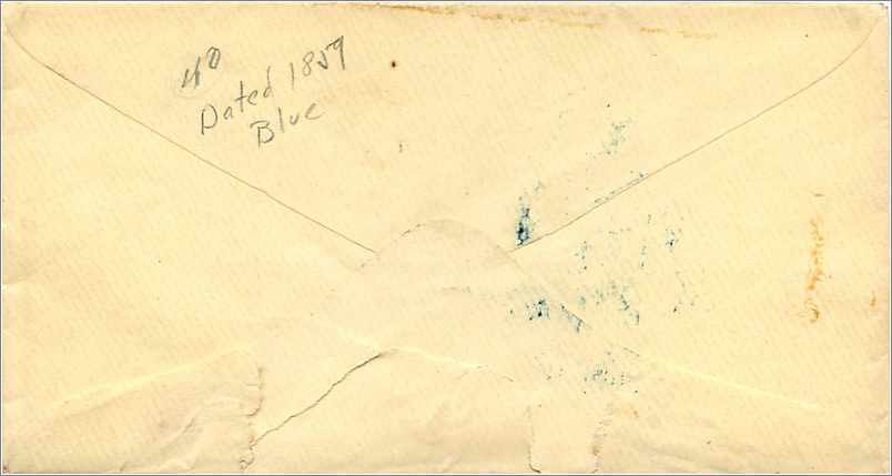 Lettre Cover Etats-Unis 3c Andover Mass 1859 — Verso