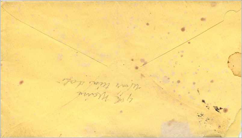 Lettre Cover Etats-Unis 3c Washington  — Rückseite