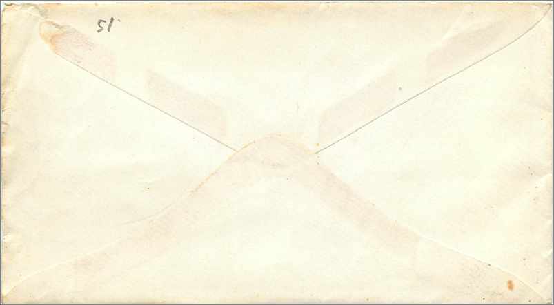 Lettre Cover Etats-Unis 3c Pompey — Rückseite