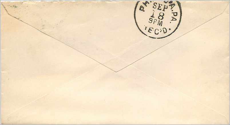 Lettre Cover Etats-Unis 3c Cincinnati — Rückseite