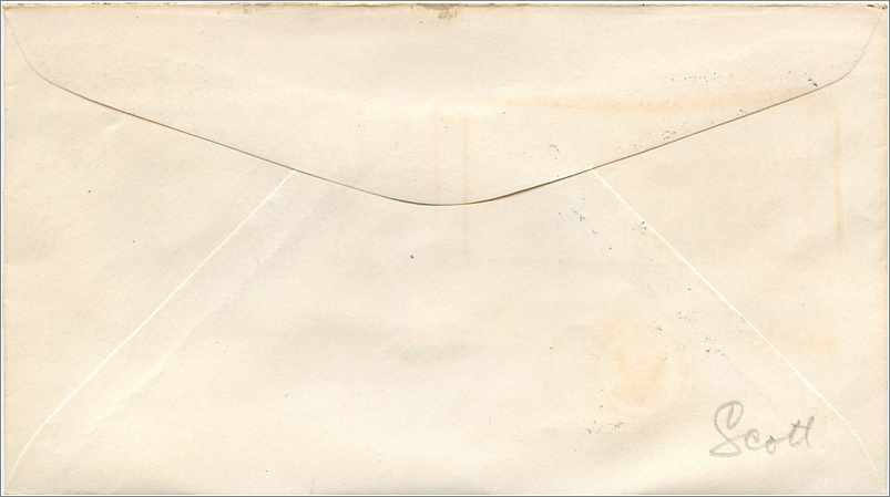 Lettre Cover Etats-Unis FDC Annapolis 1845 1945 US Navy — Verso