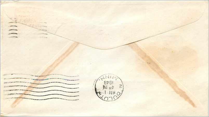 Lettre Cover Etats-Unis MAY 1948 Wisconsin Vache Cheese Fromage Barabo — Rückseite
