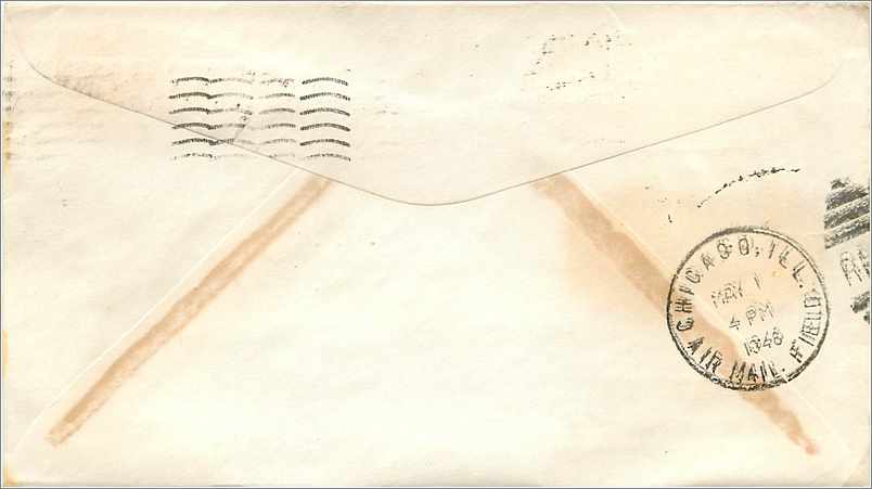 Lettre Cover Etats-Unis Wisconsin Vache Cheese Fromage 1948 Barabo — Back