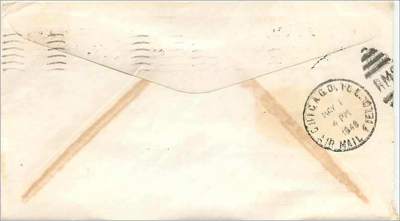 Lettre Cover Etats-Unis Wisconsin Vache Cheese Fromage 1948 Barabo — Rückseite