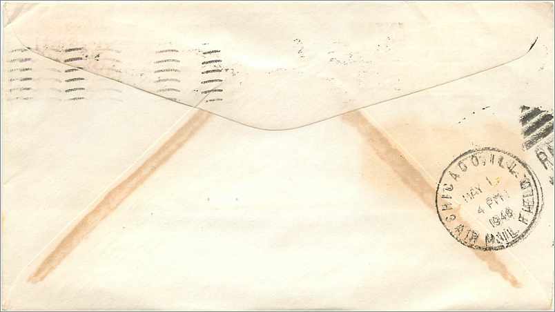 Lettre Cover Etats-Unis Wisconsin Vache Cheese Fromage 1948 Barabo — Verso