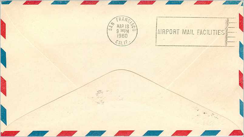 Lettre Cover Etats-Unis Baltimore 1960 Jet Mail service — Rückseite