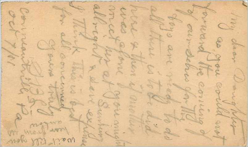 Lettre Cover Etats-Unis Stationary 1901 to Berwick — Back