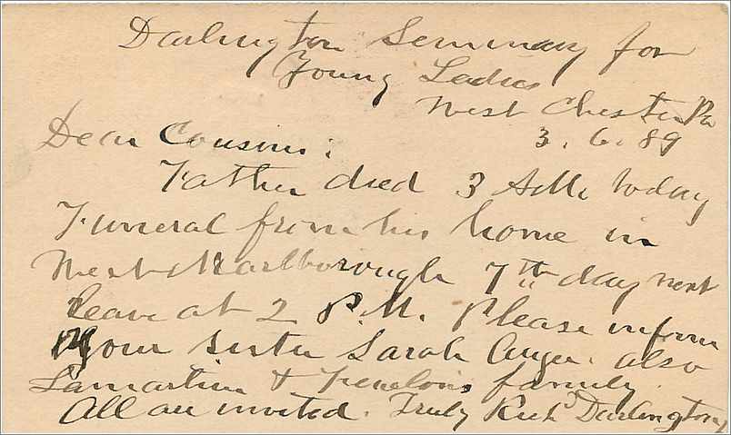 Lettre Cover Etats-Unis Stationary Westchester 1899  — Verso