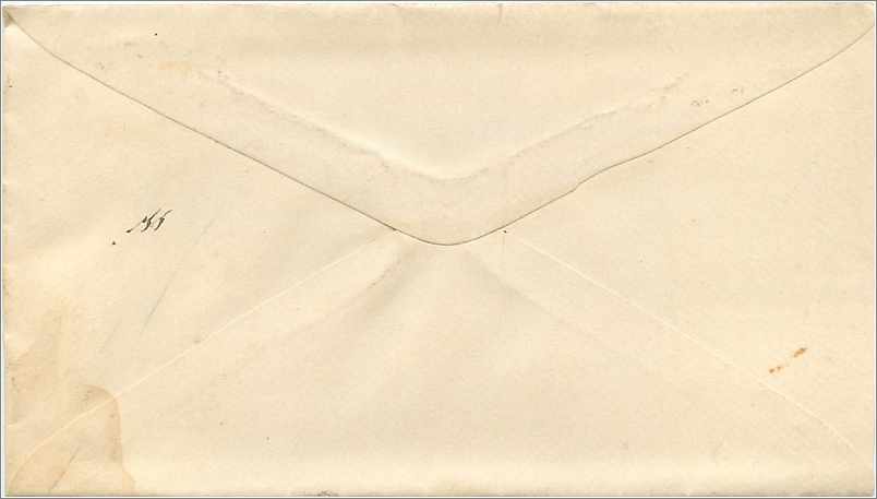 Lettre Cover Etats-Unis 3c Lancaster for Vermont — Verso