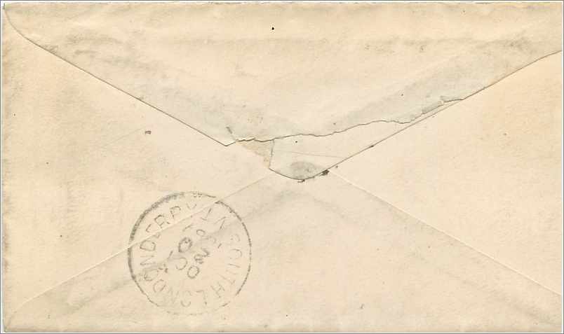 Lettre Cover Etats-Unis 2c Fitsburgh  — Verso