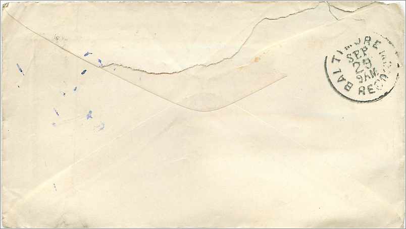 Lettre Cover Etats-Unis 3c Lebanon — Verso