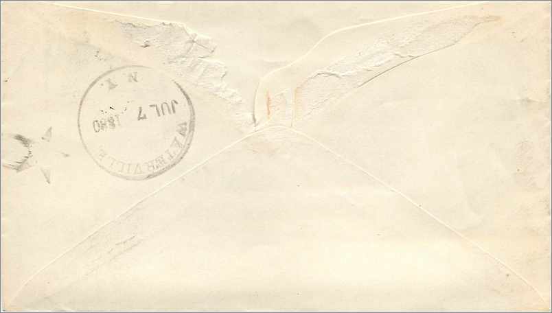 Lettre Cover Etats-Unis 3 Williamport — Rückseite