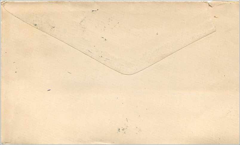Philadelphie — lettre à Joseph Harper à New York — timbre vert de 1840 — Rückseite