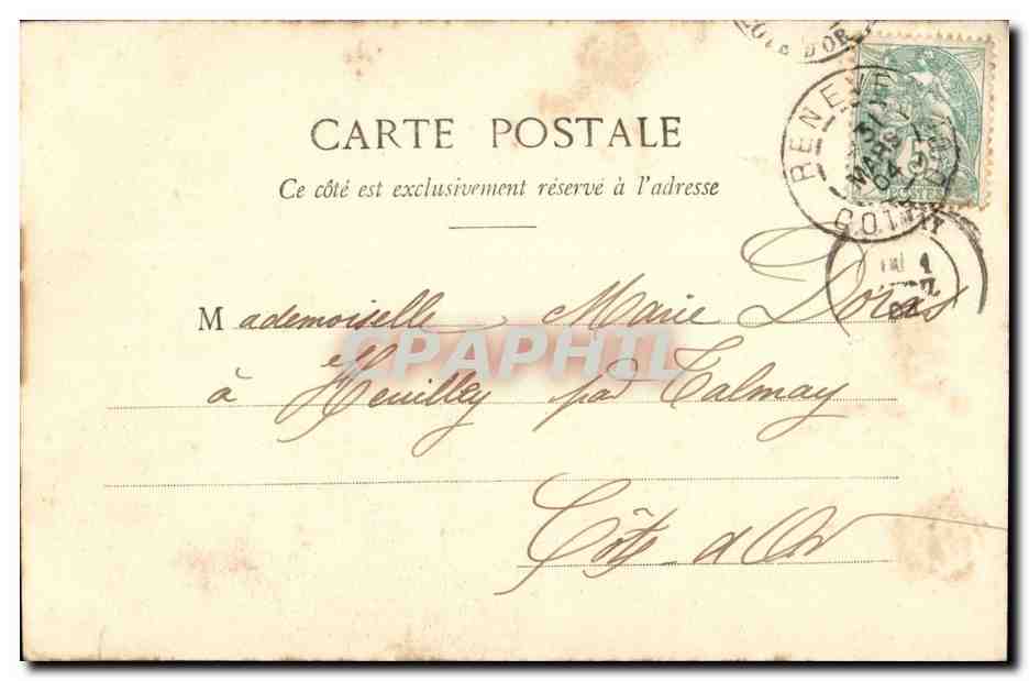 CPA FAntaisie Enfant Poisson d'avril — Rückseite